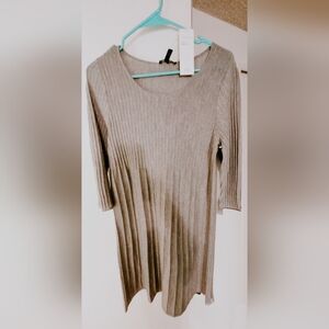 Eileen Fisher Merino Wool Ribbed Dress